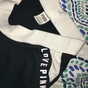 Black and white sweats pants